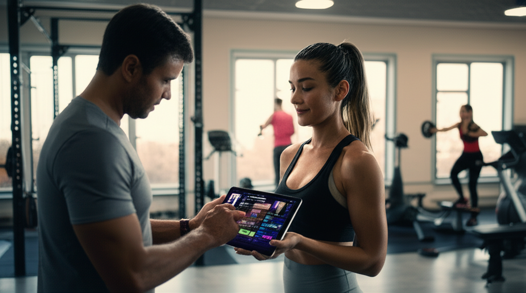 Trainer monitoring clients